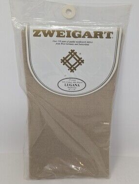 Zweigart Lugana Cross Stitch Fabric Mushroom 25 Count 18" x 18"
